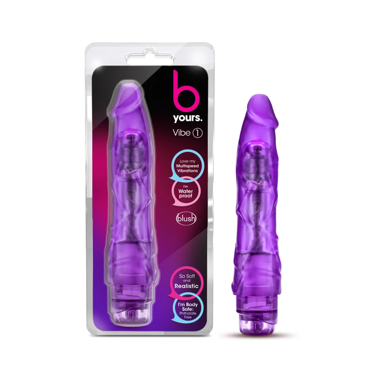 Vibrador BLUSH B Yours Vibe #1 morado 9 pulgadas