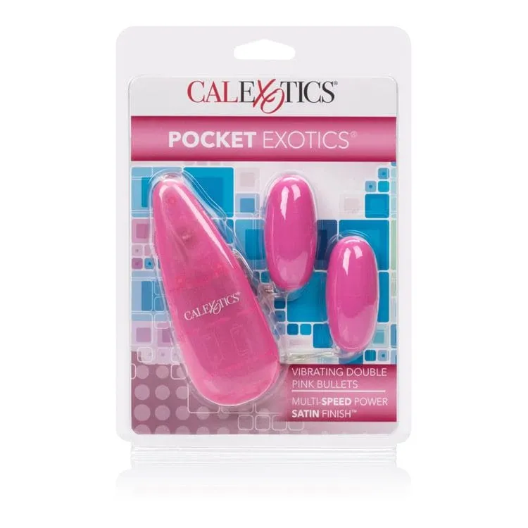 POCKET EXOTICS VIBRATING DOUBLE PINK PASSION BULLETS 1104-04