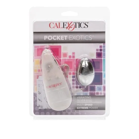 POCKET EXOTICS VIBRATING SILVER EGG SE-1103-05-2