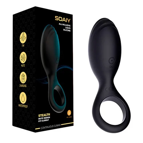 Anillo vibrador de silicón recargable